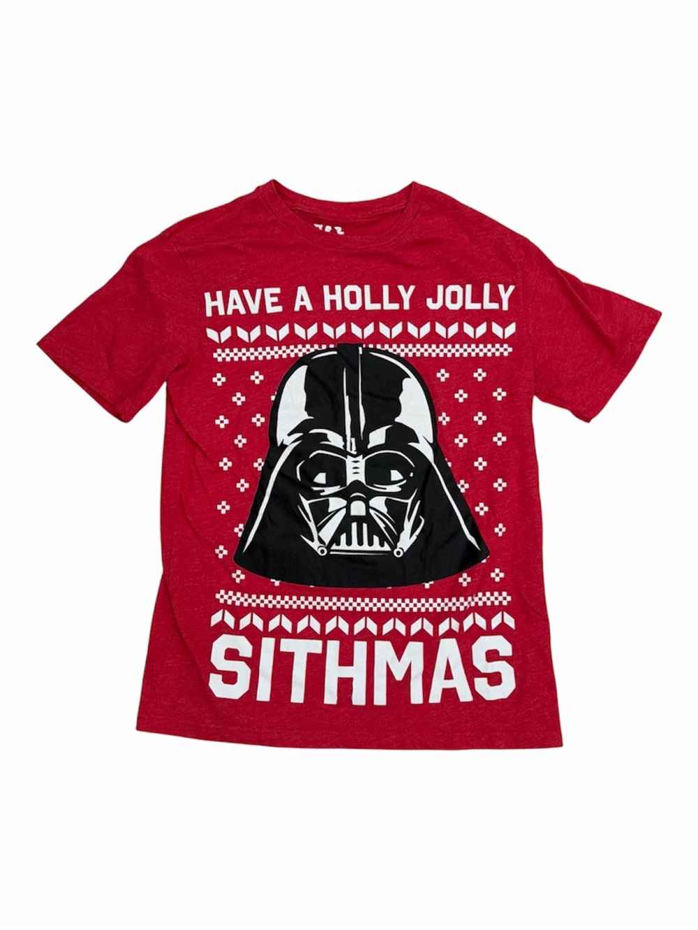 Star Wars Red Darth Vader ‘Have a Holly Jolly Sithmas ‘ T-Shirt Men Size S